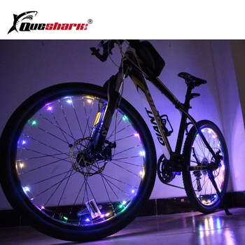 2.2m Night Riding Bicycle Wheel Light Colorful Tire Wheel Spoke LED Lights 2 Pcs Waterproof Cycling Lamps